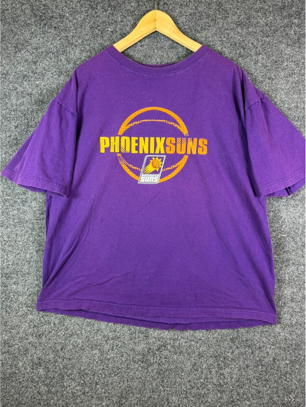 Vintage Phoenix Suns Shirt Mens XL Purple Basketball Graphic Tee NBA